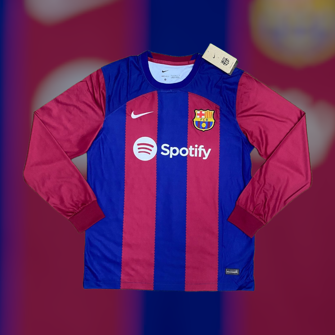FC Barcelona Home Kit Full Sleeves 23/24 Edition