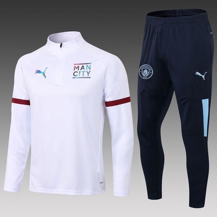 Manchester City White Tracksuit 2021/22 Edition