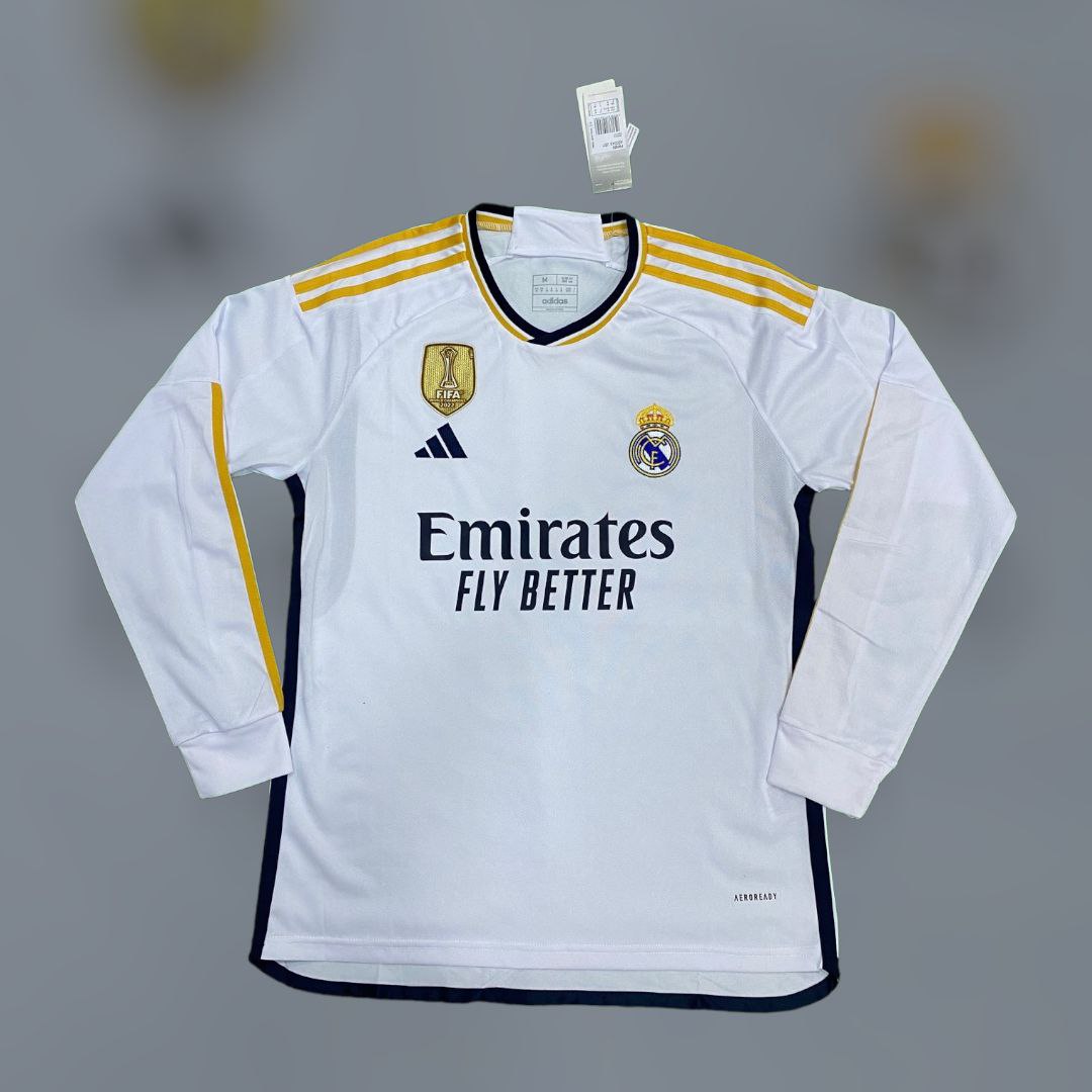 Real Madrid Home Kit 23/24 Edition [Long Sleeve + Patch]