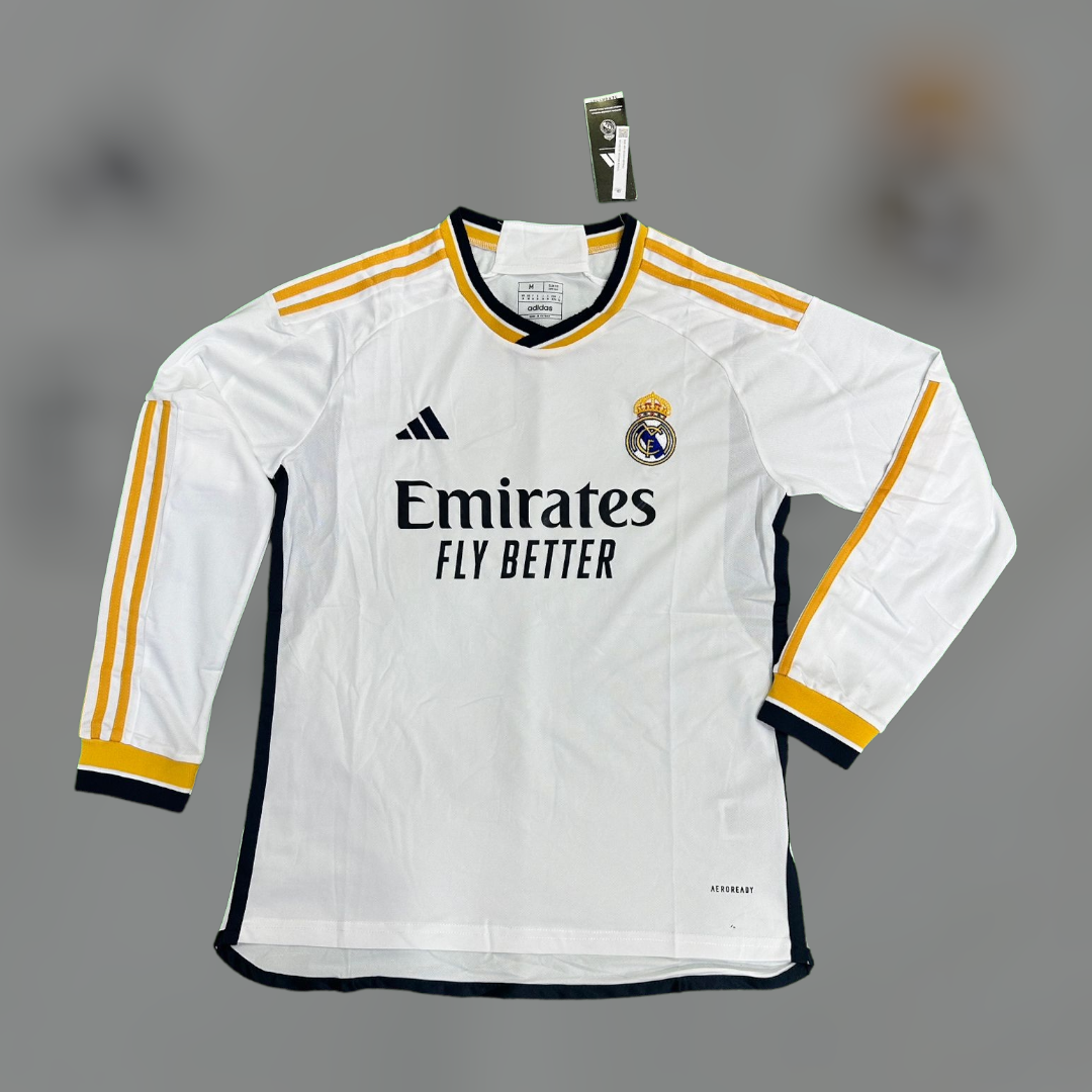 Real Madrid Home Kit Full Sleeves 23/24 Edition